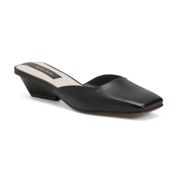 Franco Sarto Shoes - FRANCO SARTO Leather Nicola Heeled Mules